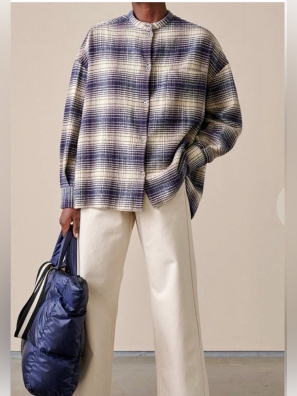 Bellerose Gorky check shirt 100% cotton size 1 L/XL NWT